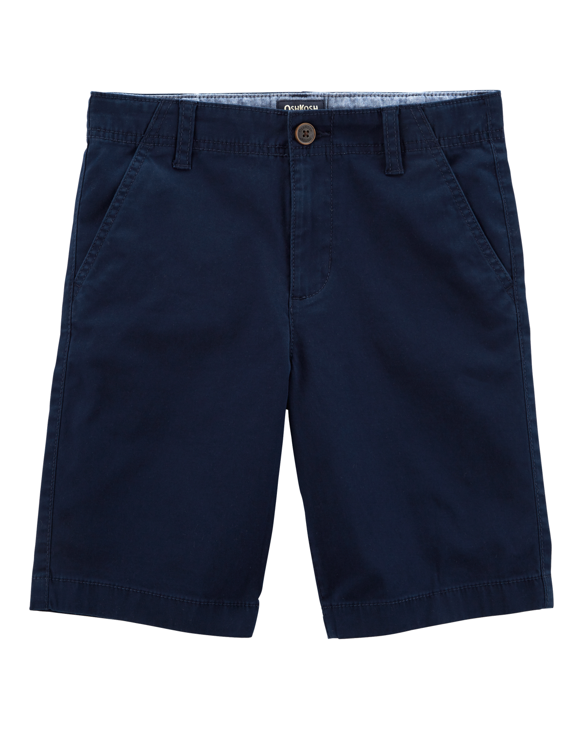 Boys Stretch Chino Uniform Shorts - Navy