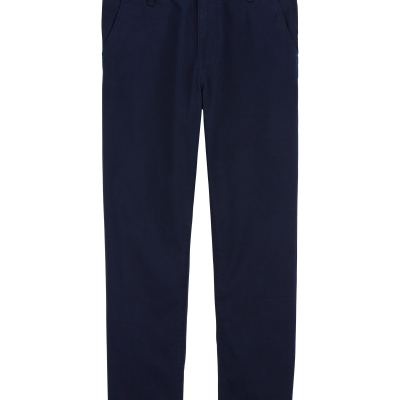Boys Husky Fit Stretch Chino Pants - Navy
