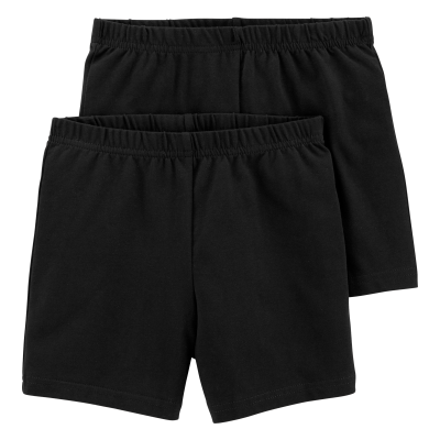 Girls 2-Pack Cartwheel Shorts - Black