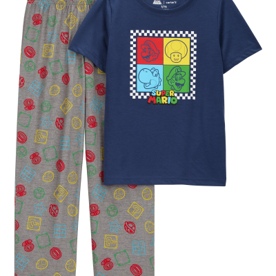 Boys Super Mario Bros™ Loose Fit 2-Piece Pajamas