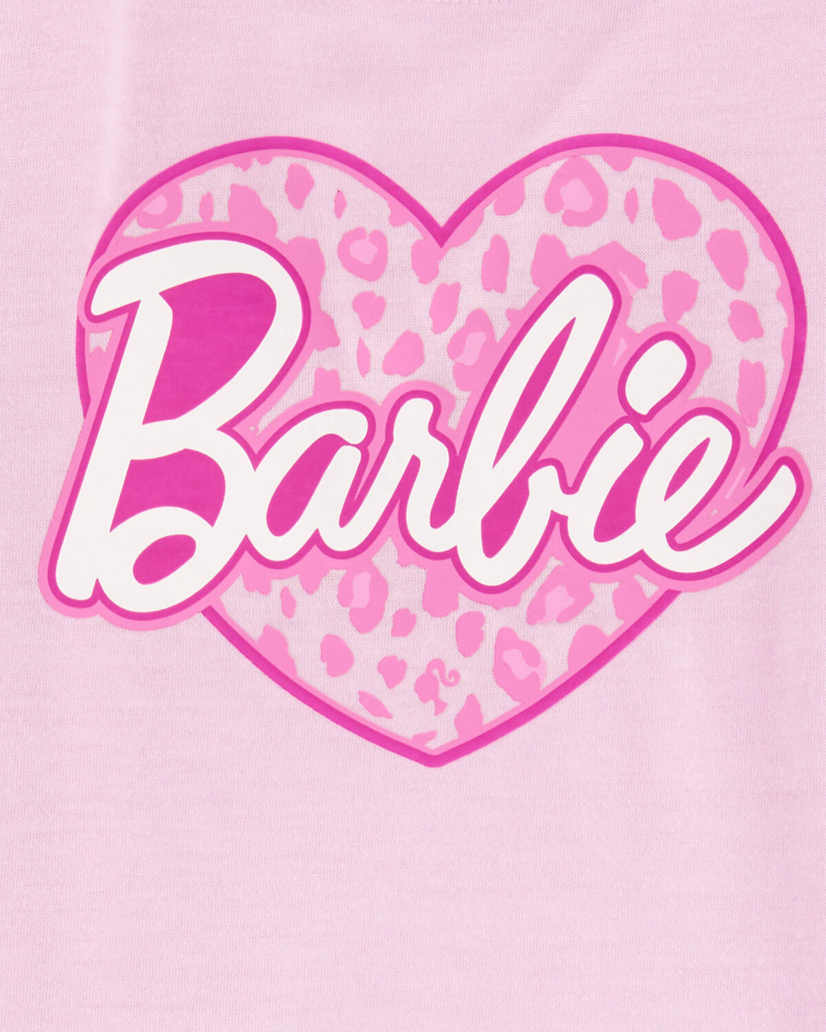 Kid Barbie Loose-Fit 2-Piece Pajamas - Pink - Image 2