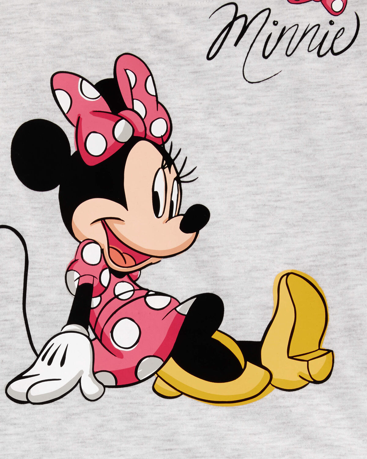 Kid Minnie Mouse Loose Fit 2-Piece Pajamas - Grey - Image 2