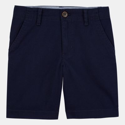 Kid  Stretch Chino Uniform Shorts - Navy
