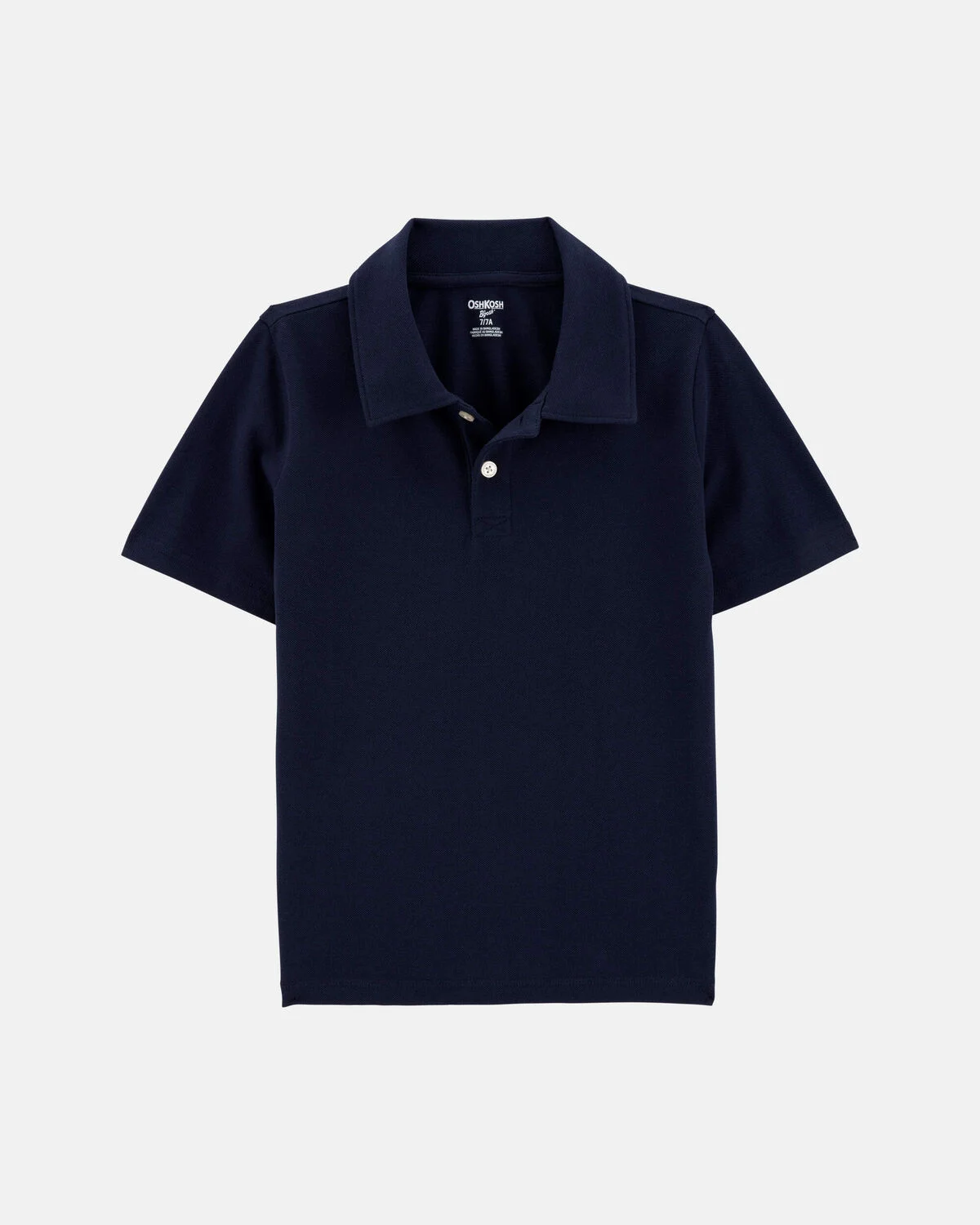 Boys Pique Uniform Polo Shirt - Navy