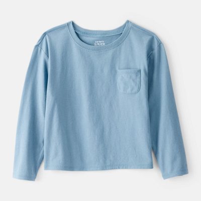 Girls Long-Sleeve Top - Blue