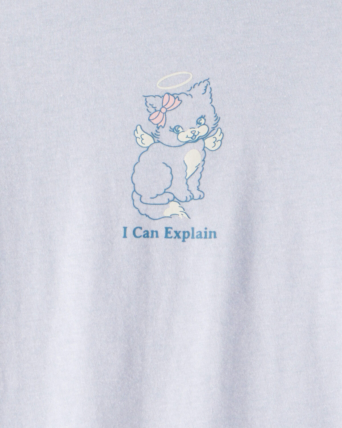 Girls Cat Long-Sleeve Graphic Tee - Blue - Image 2