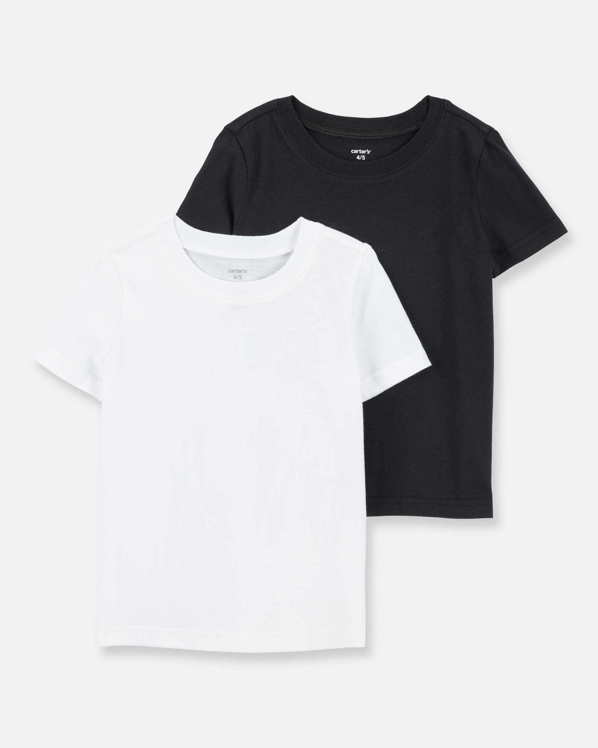 Boys 2-Pack Short-Sleeve Undershirts - Gray - Image 3