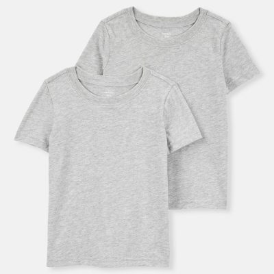 Boys 2-Pack Short-Sleeve Undershirts - Gray
