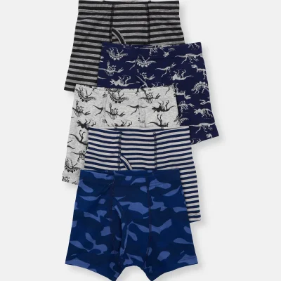 Boys 5-Pack Dinosaur Print Boxer Brief Underwear