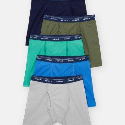 Boys 5-Pack Mesh Boxer Brief Underwear