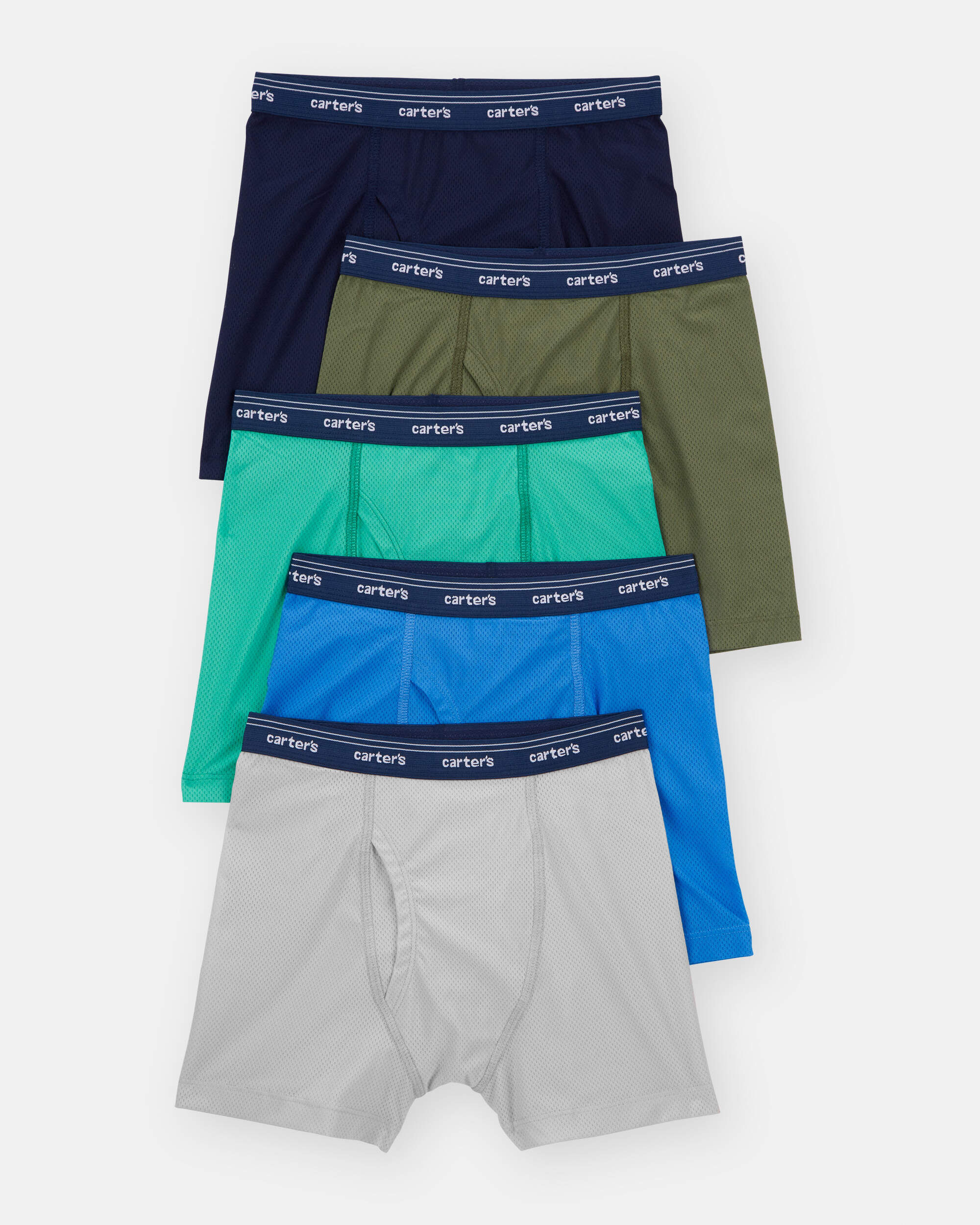 Boys 5-Pack Mesh Boxer Brief Underwear - Image 2
