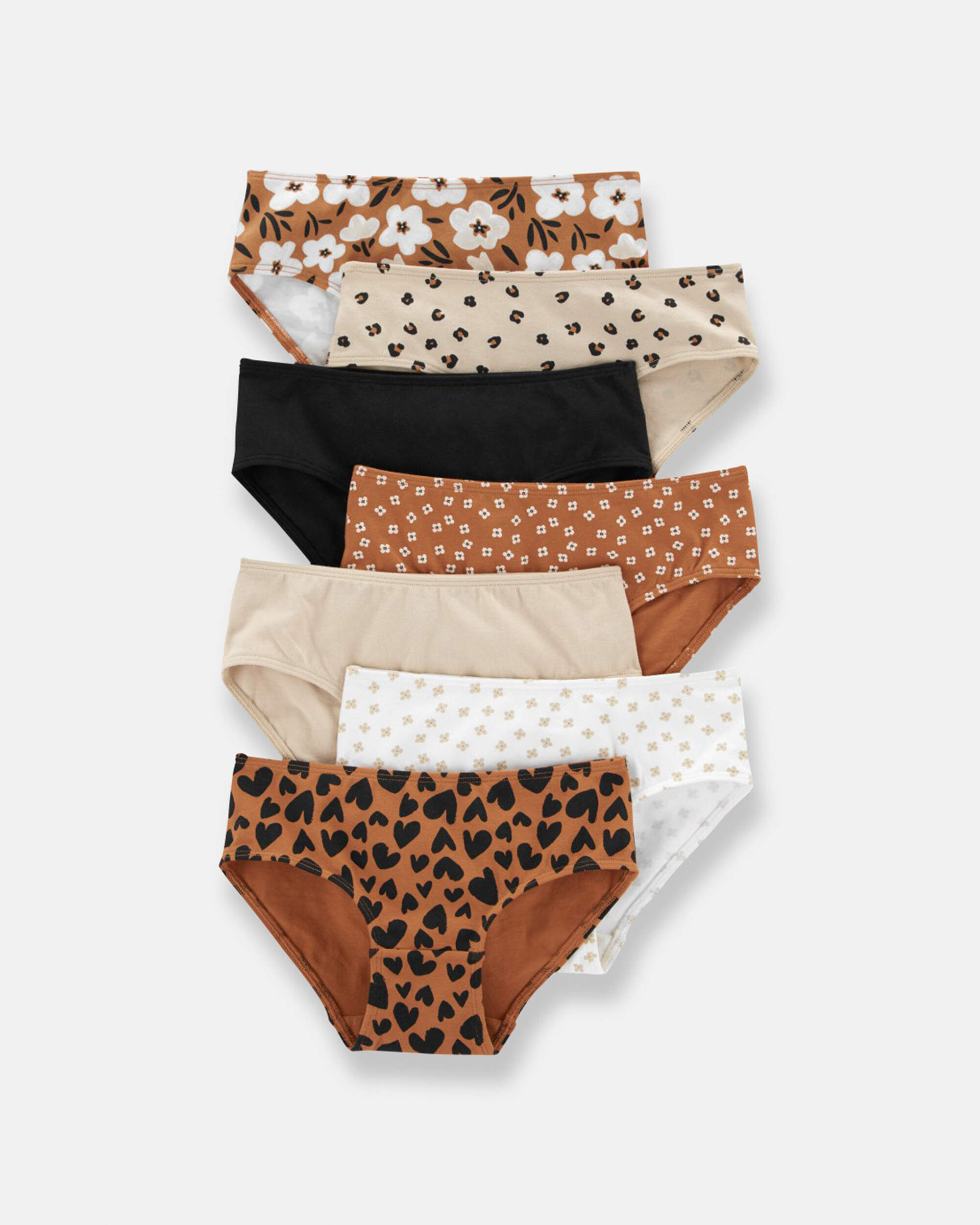 Girls 7-Pack Floral Hipster Underwear - Image 2
