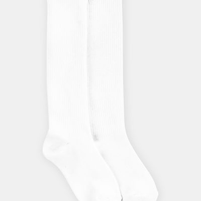 Kid 2-Pack Knee-High Socks - White