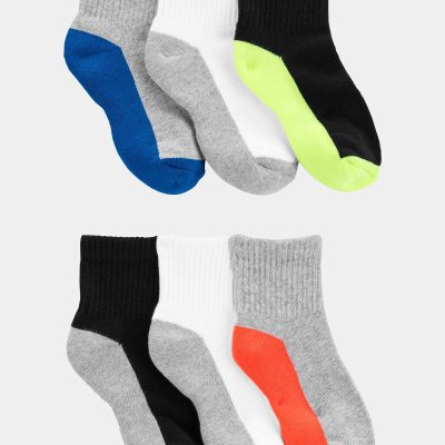 Boys 6-Pack Ankle Socks