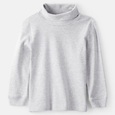 Boys Long-Sleeve Turtleneck - Grey