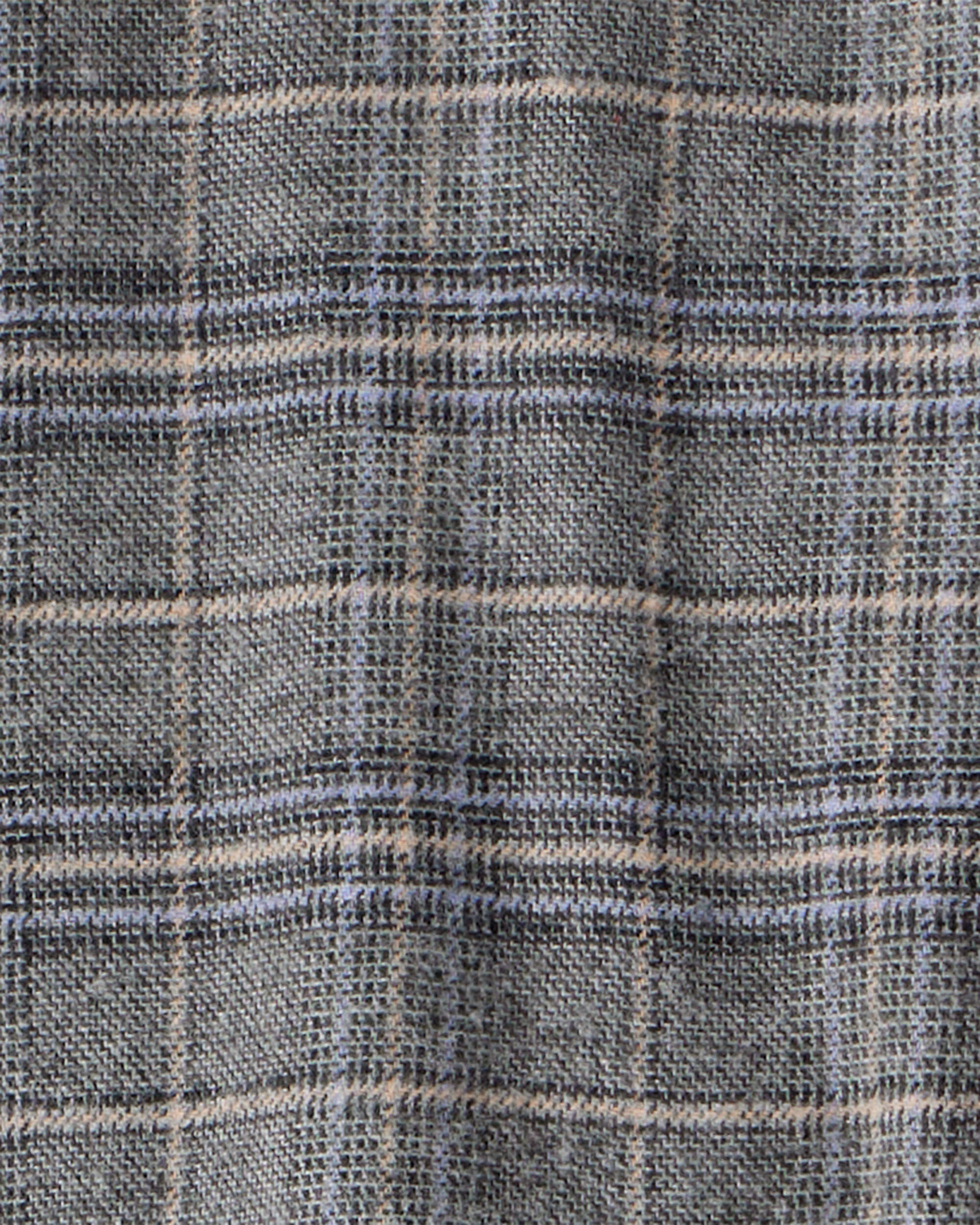 Girls Plaid Cotton Long-Sleeve Fashion Jacket - Grey - Image 4