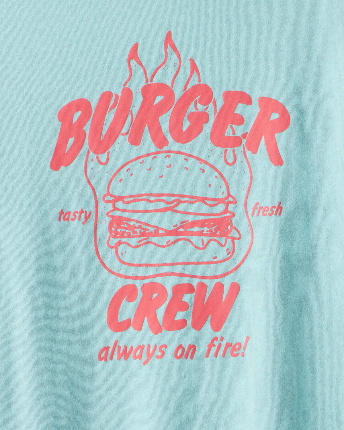 Kids Burger Crew Long-Sleeve Graphic Tee - Blue - Image 2