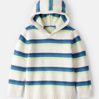 Boys Hooded Sweater - Cream