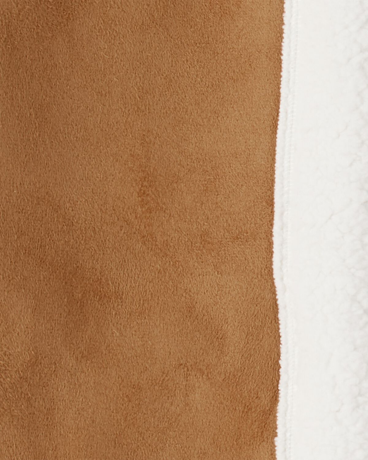 Girls Fleece Sleeveless Vest - Brown - Image 3