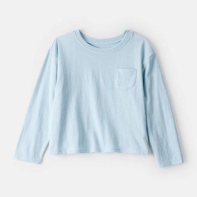 Girls Pocket Tee - Blue
