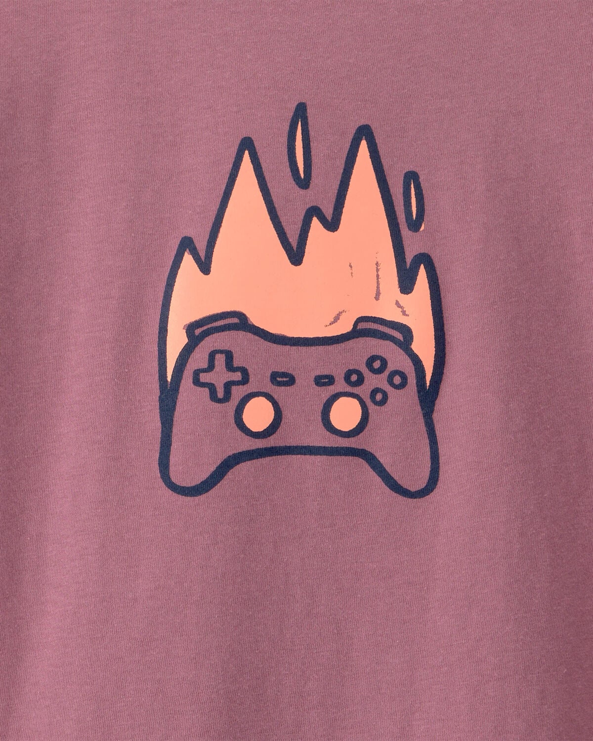 Boys Game Controller Long-Sleeve Graphic Tee - Red - Image 2