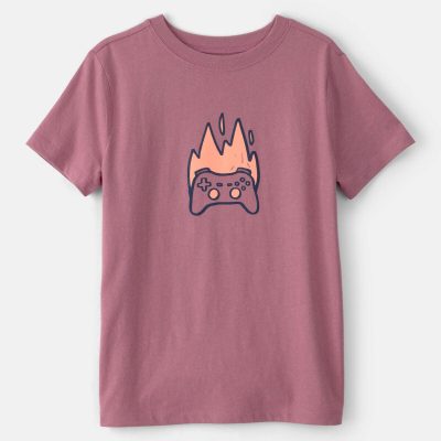 Boys Game Controller Graphic Tee - Red