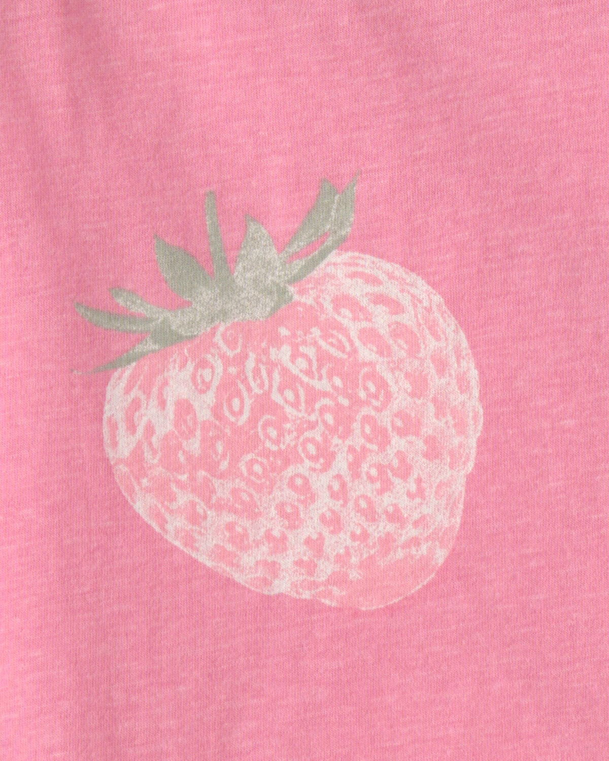 Girls Strawberry Short-Sleeve Dress - Pink - Image 3