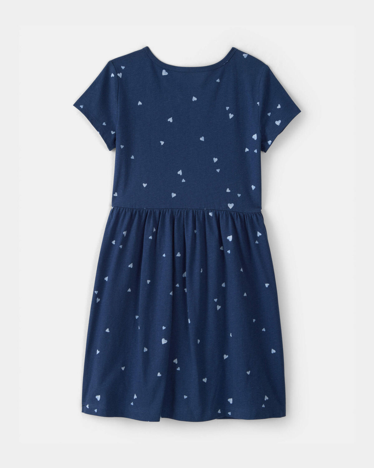 Girls Heart Short-Sleeve Dress - Blue - Image 2