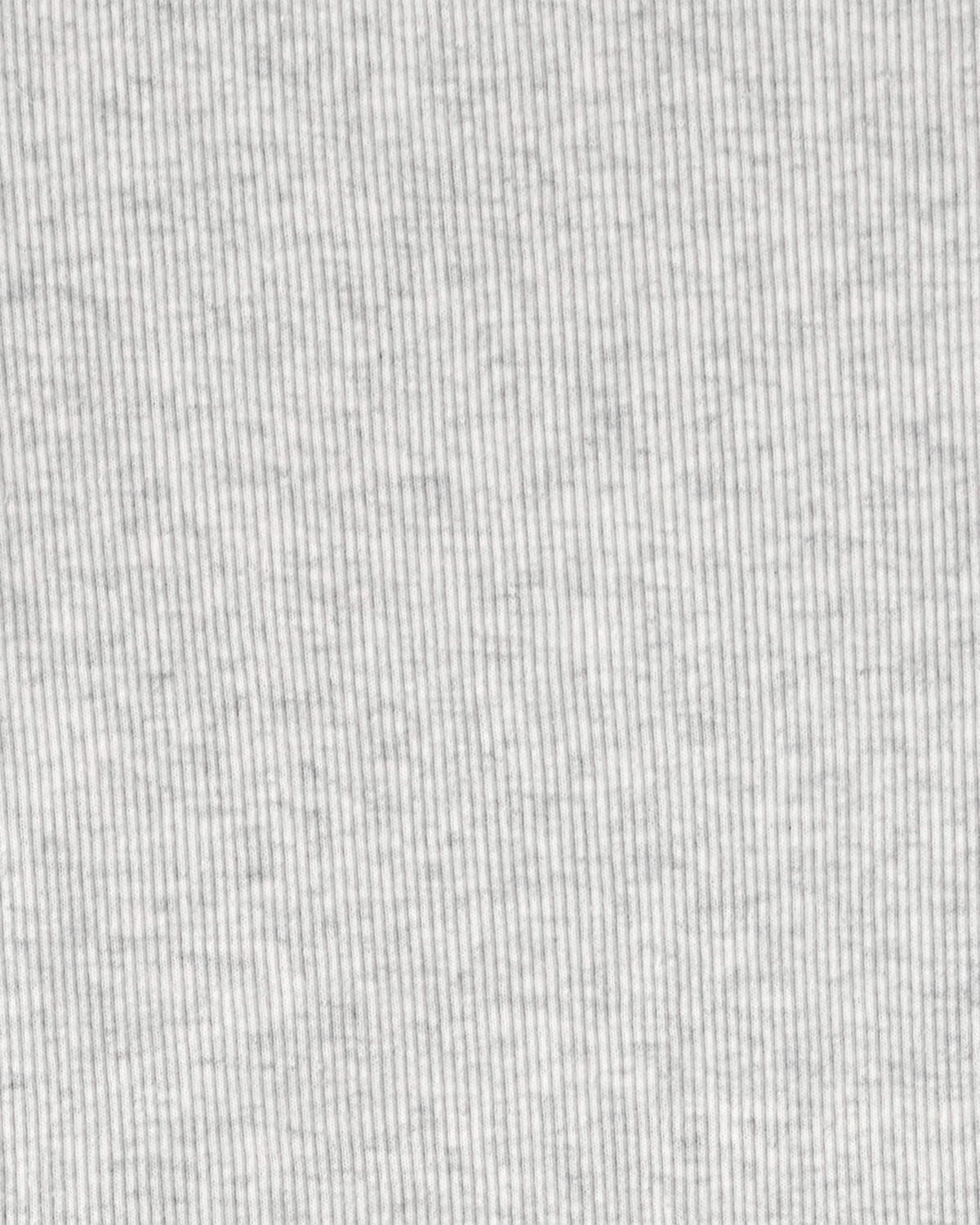 Girls Rib Short-Sleeve Dress - Grey - Image 3