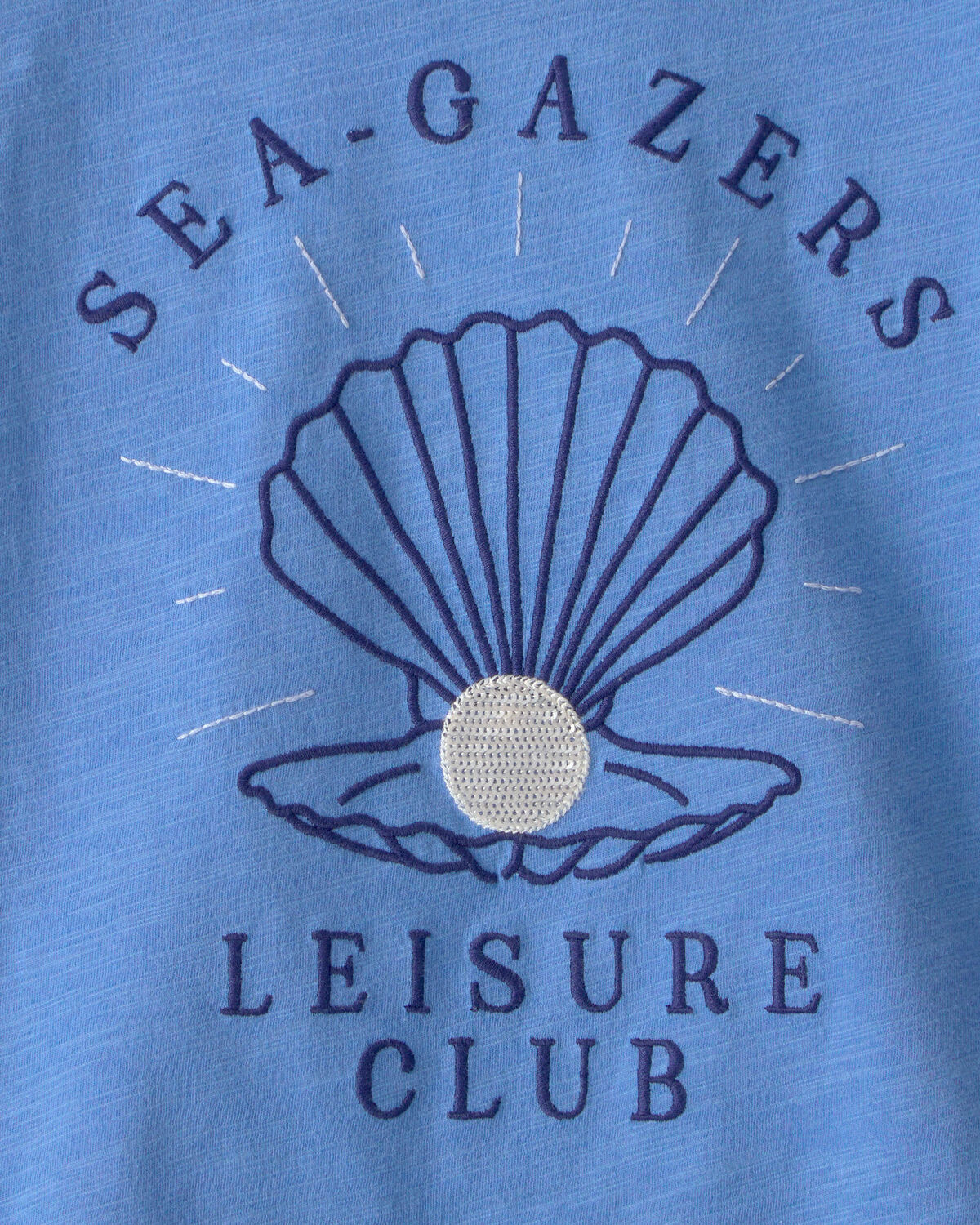 Girls Seashell Top - Blue - Image 3