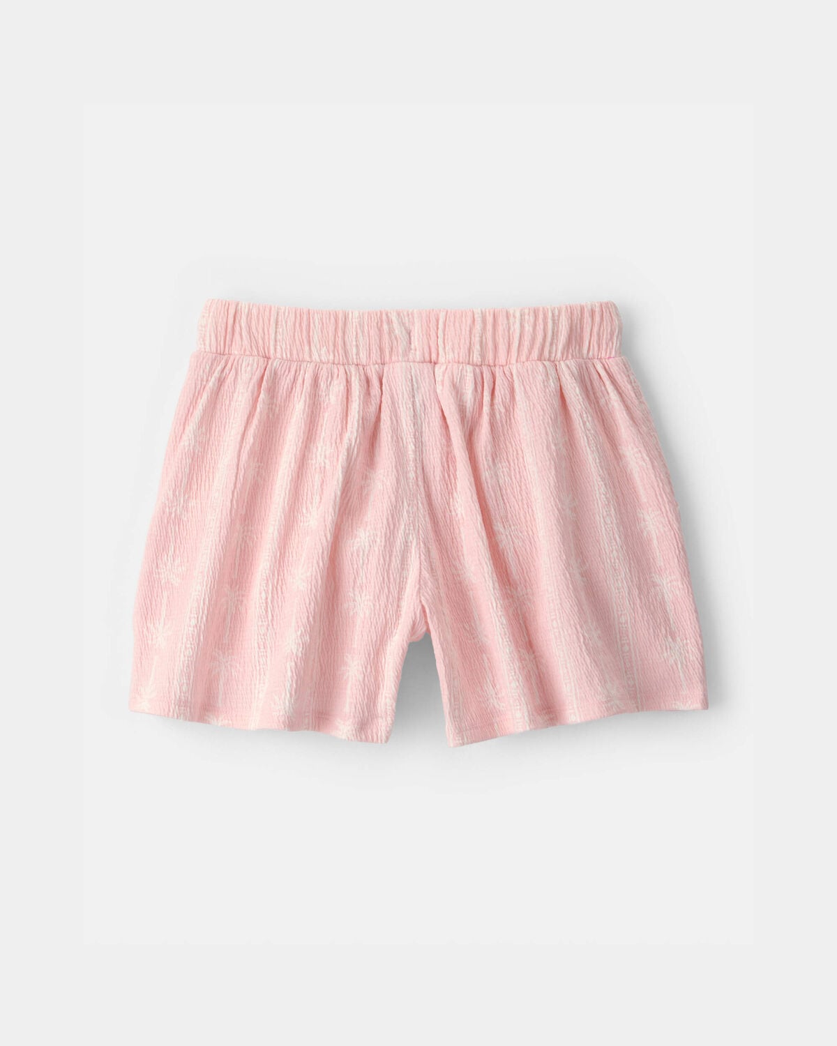 Girls Palm Tree Gauze Shorts - Pink - Image 2