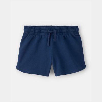 Girls French Terry Shorts - Blue