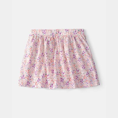 Girls Floral Skort - Pink