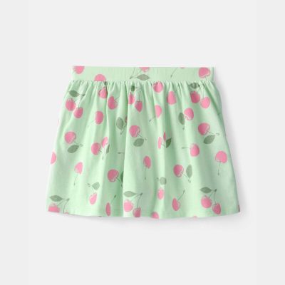 Girls Cherry Skort - Green