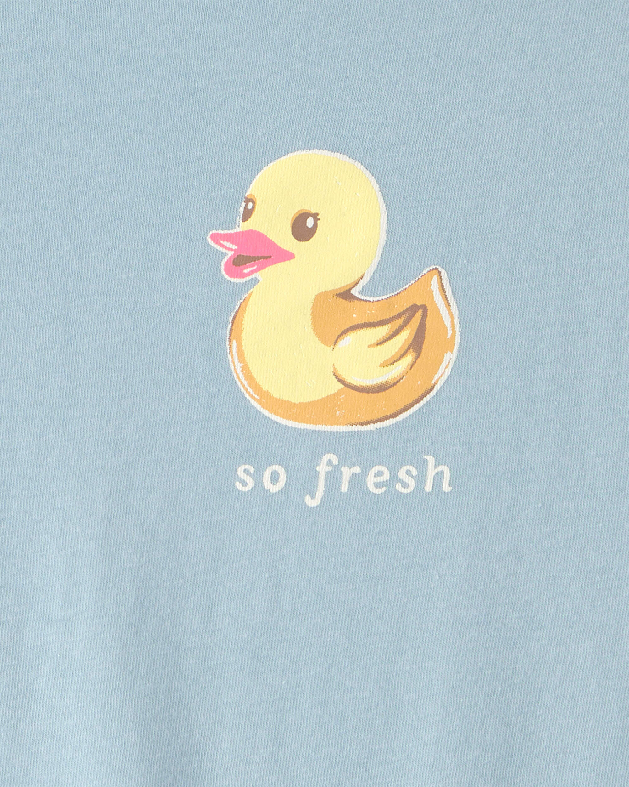 Girls Duck Graphic Tee - Blue - Image 3