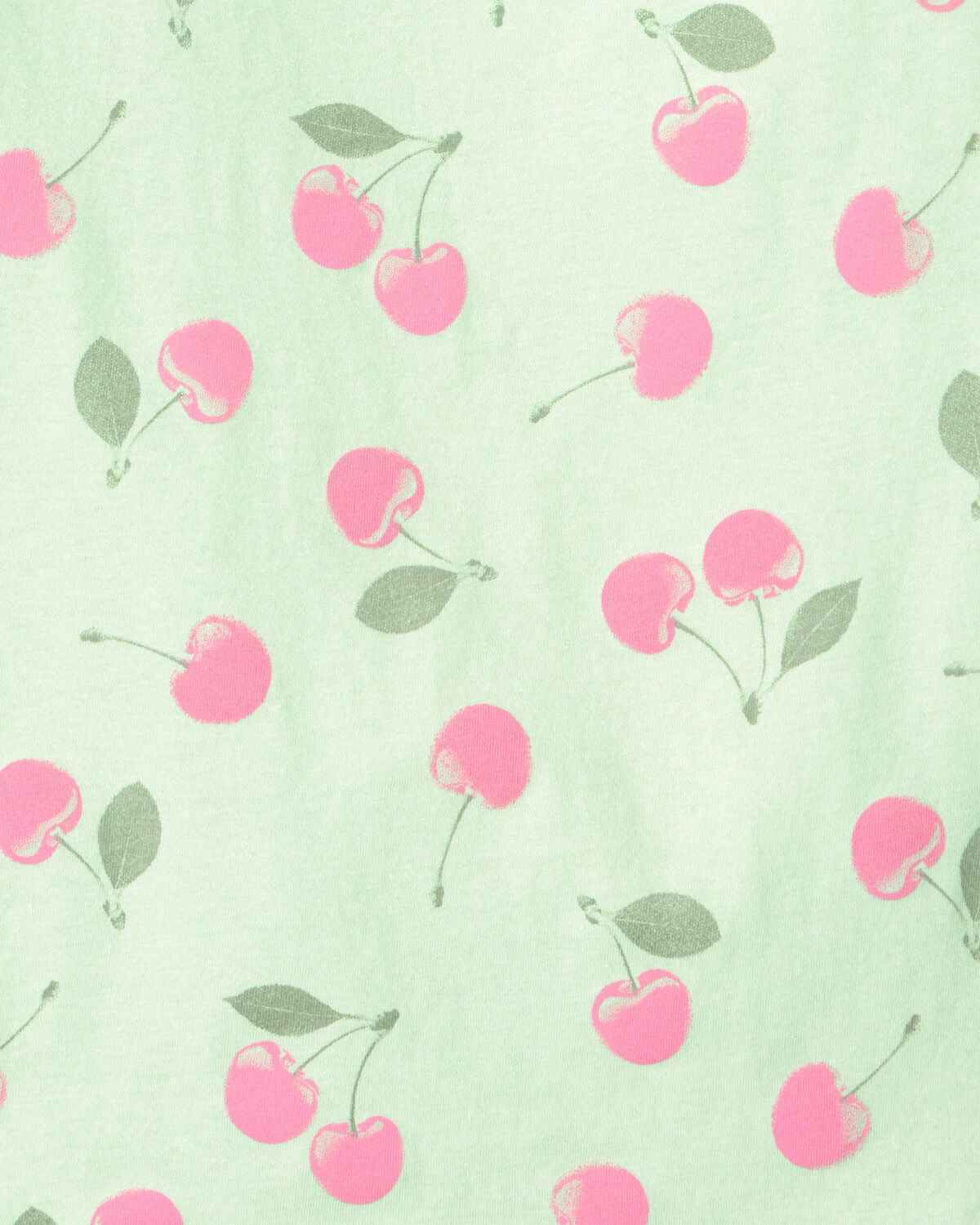 Girls Cherry Top - Green - Image 2