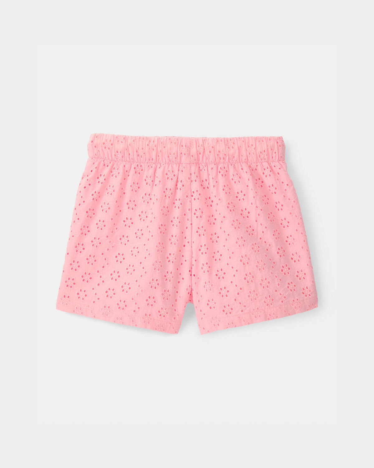 Girls Eyelet Shorts - Pink - Image 2
