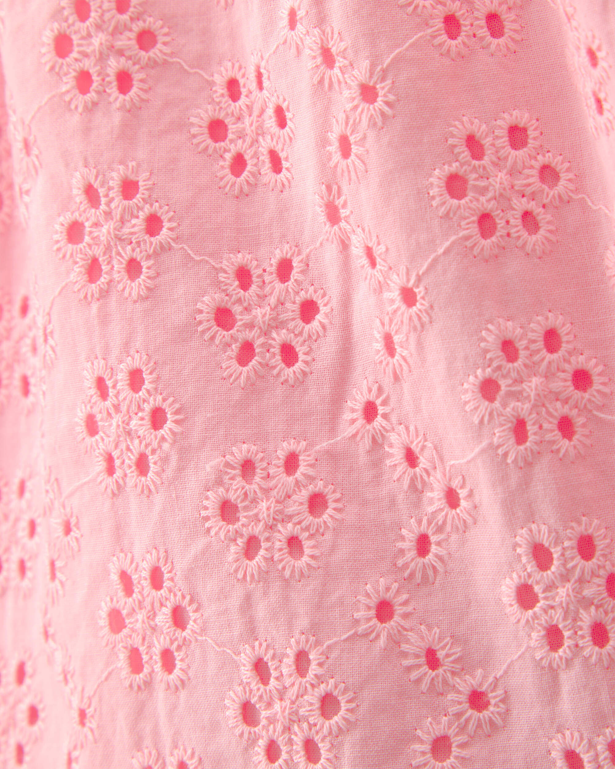 Girls Eyelet Shorts - Pink - Image 4