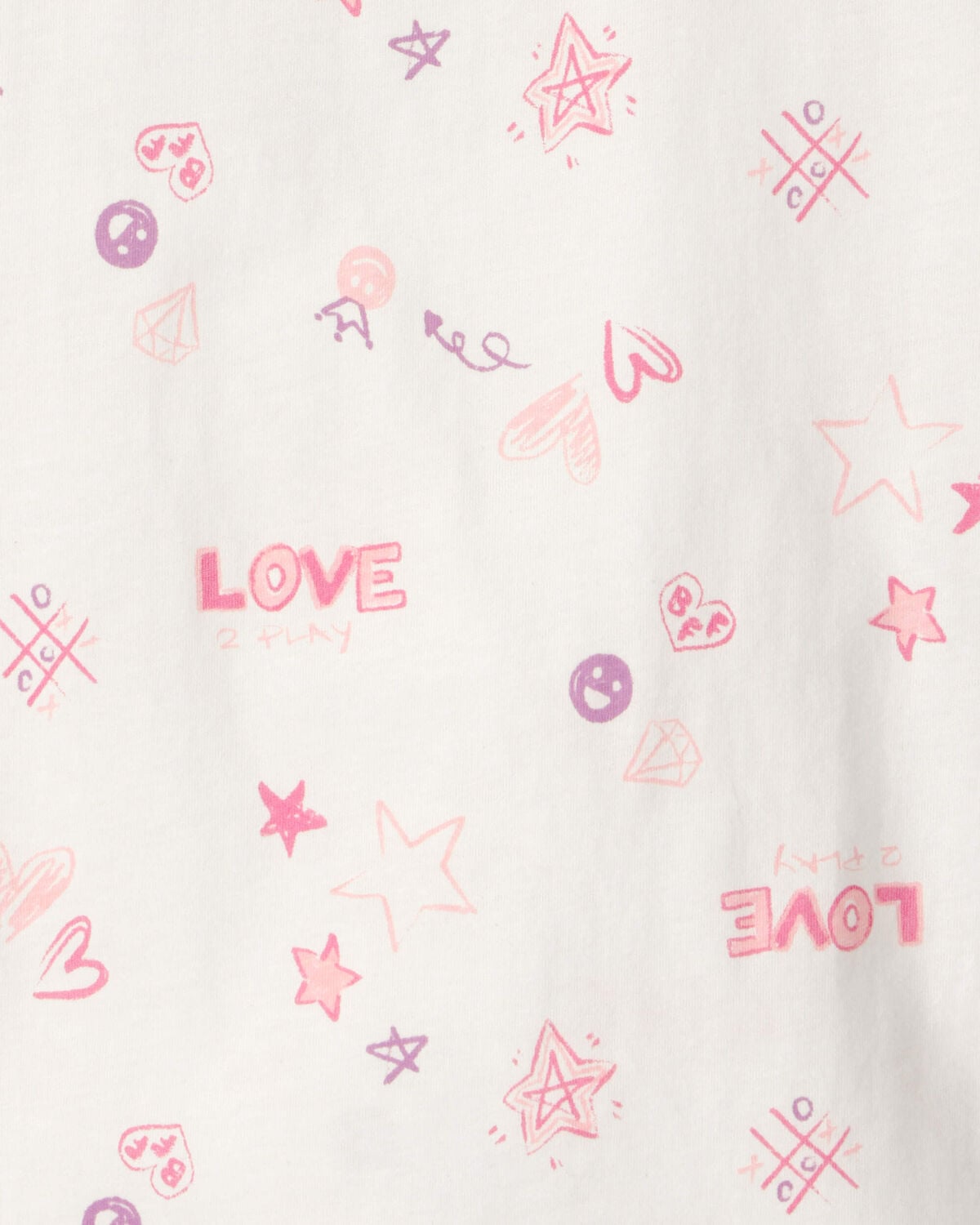 Girls 'Love' Top - Ivory - Image 2