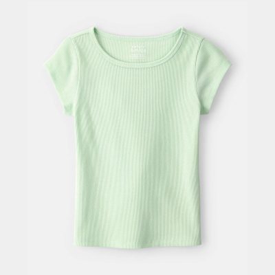 Girls Rib Top - Green