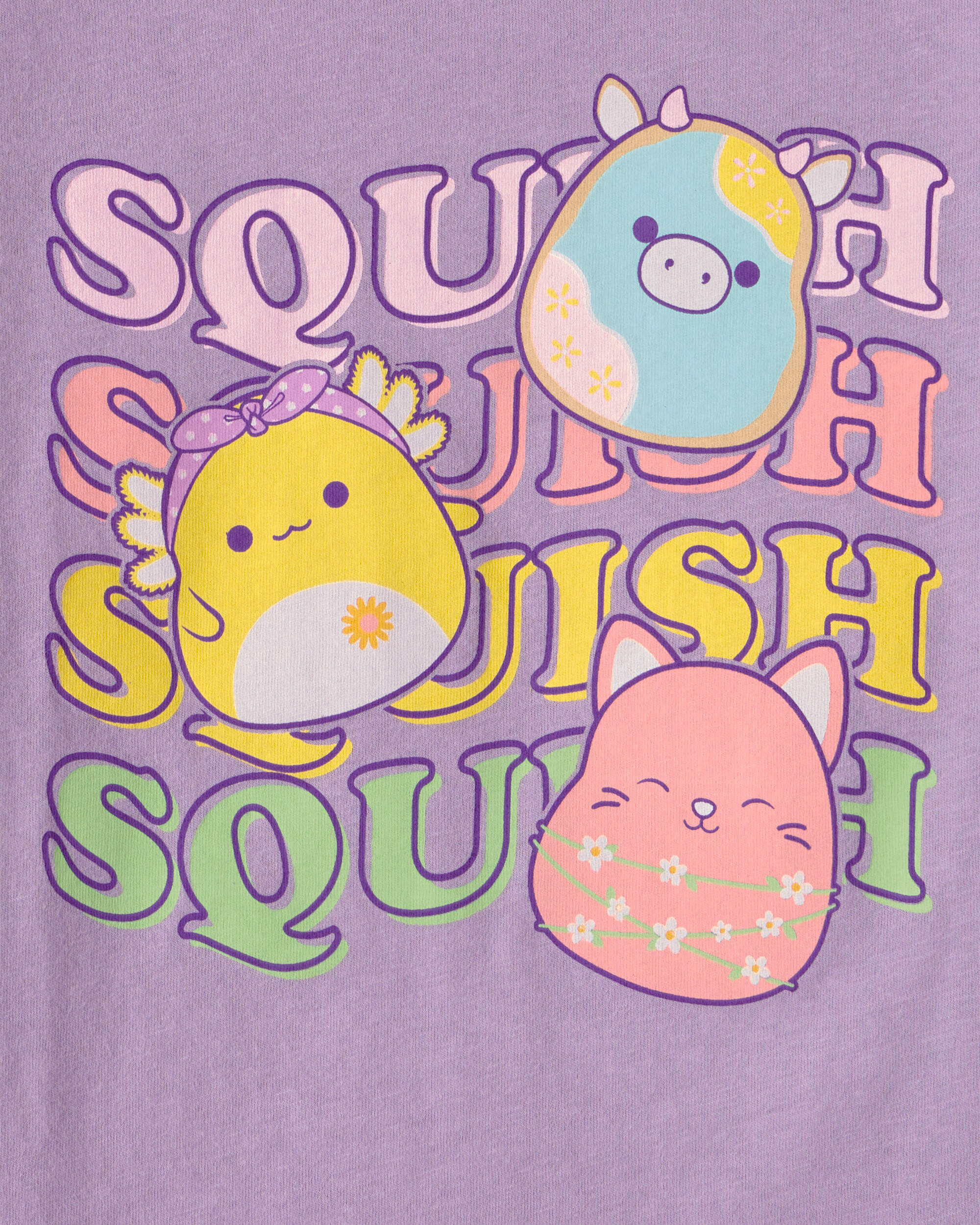 Girls Squishmallow Graphic Tee - Purple - Image 3