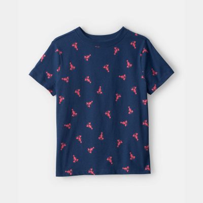 Boys Lobster T-Shirt - Blue