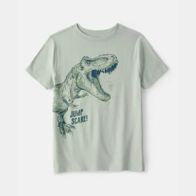 Boys Dinosaur Graphic Tee - Green