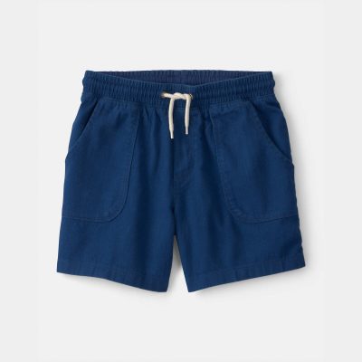 Boys Twill Shorts - Blue