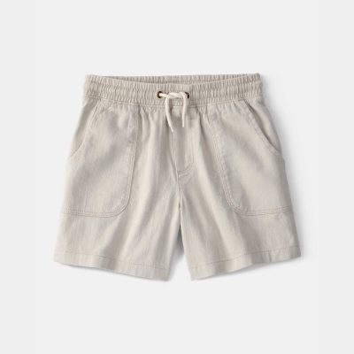 Boys Twill Shorts - Light Khaki