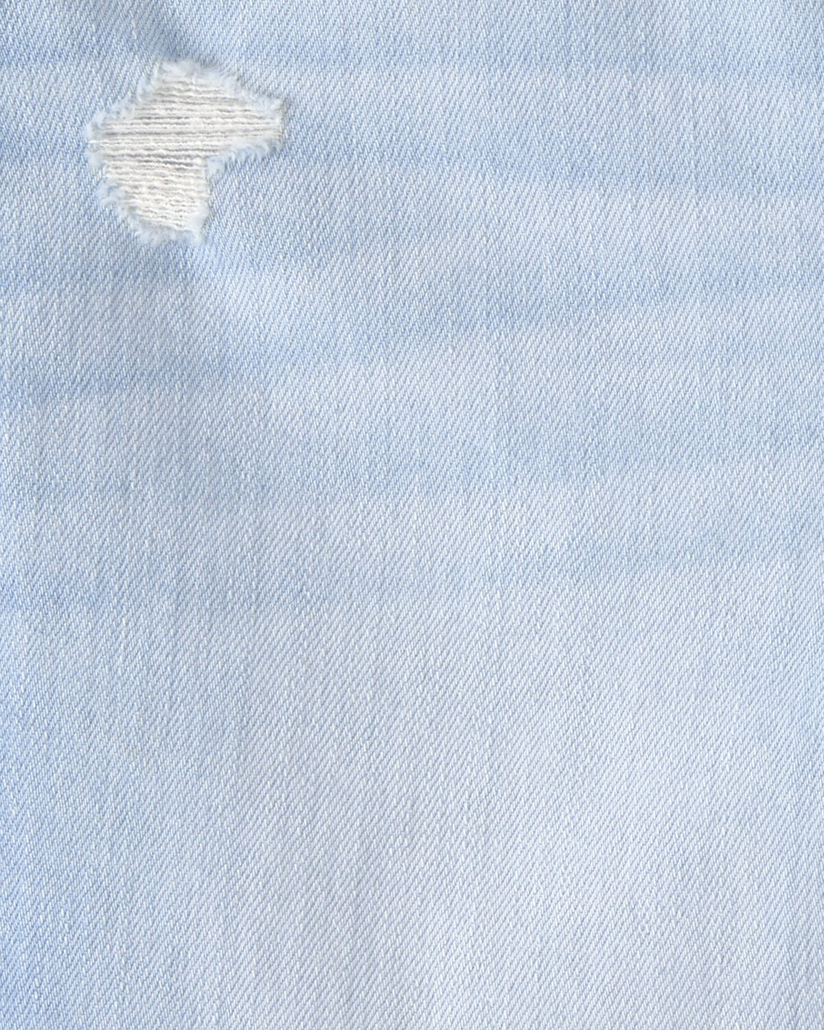 Girls Frayed Denim Skimmer Shorts - Light Wash - Image 3