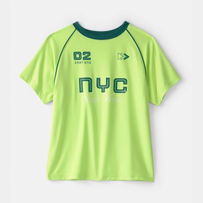 Boys NYC Active Graphic Tee - Green