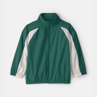 Boys Colorblock Active Windbreaker - Green