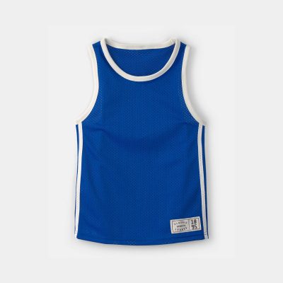 Boys Active Mesh Tank - Blue