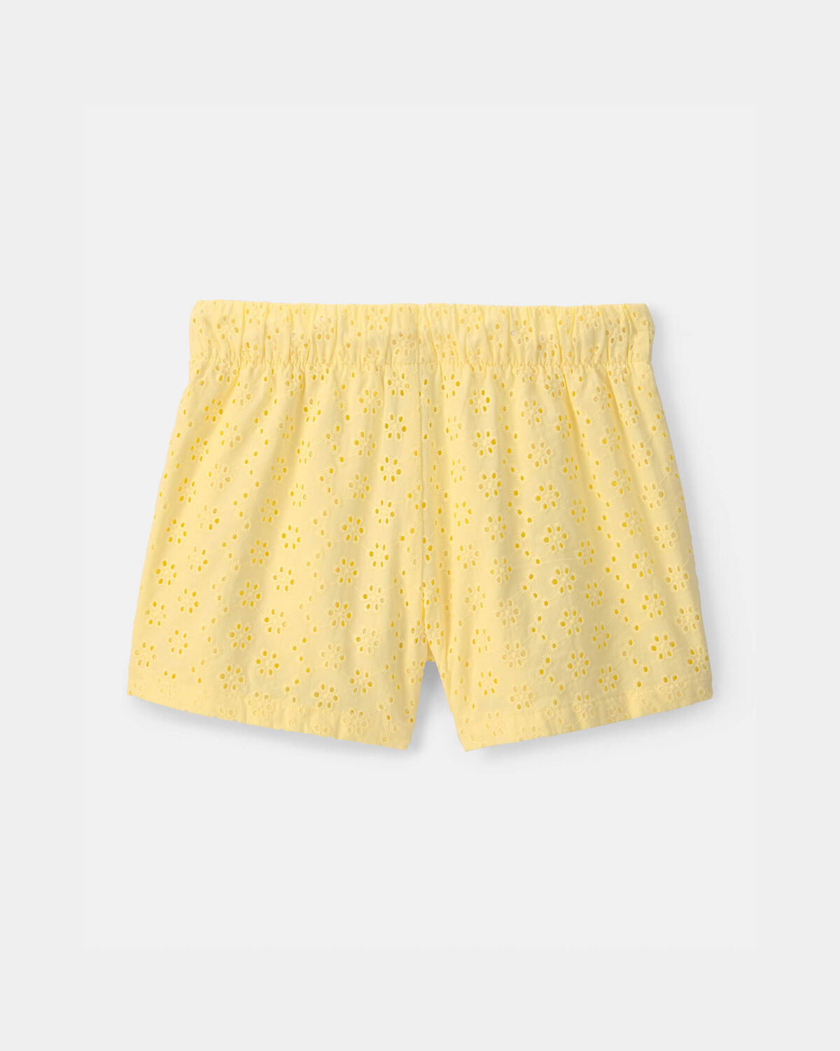 Girls Eyelet Shorts - Yellow - Image 2